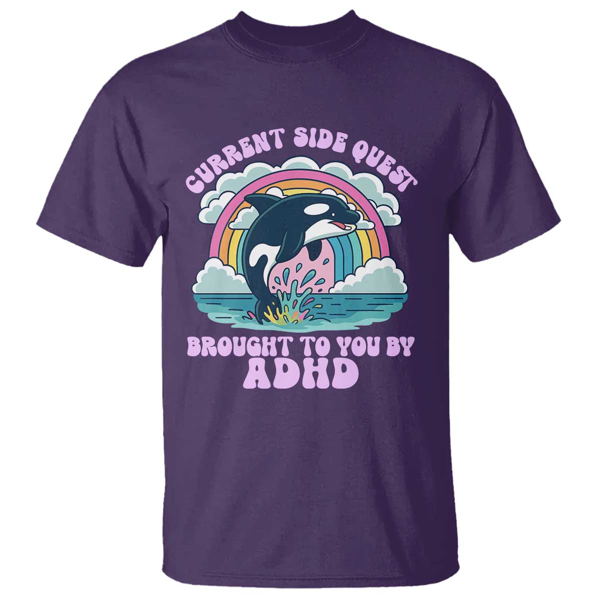 Side Quest ADHD T Shirt Funny Neurodivergent Meme - Wonder Print Shop