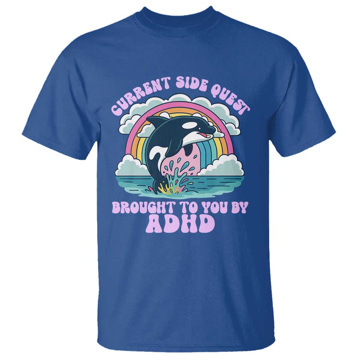 Side Quest ADHD T Shirt Funny Neurodivergent Meme - Wonder Print Shop