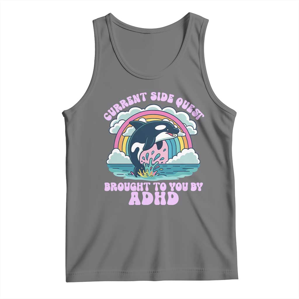 Side Quest ADHD Tank Top Funny Neurodivergent Meme - Wonder Print Shop