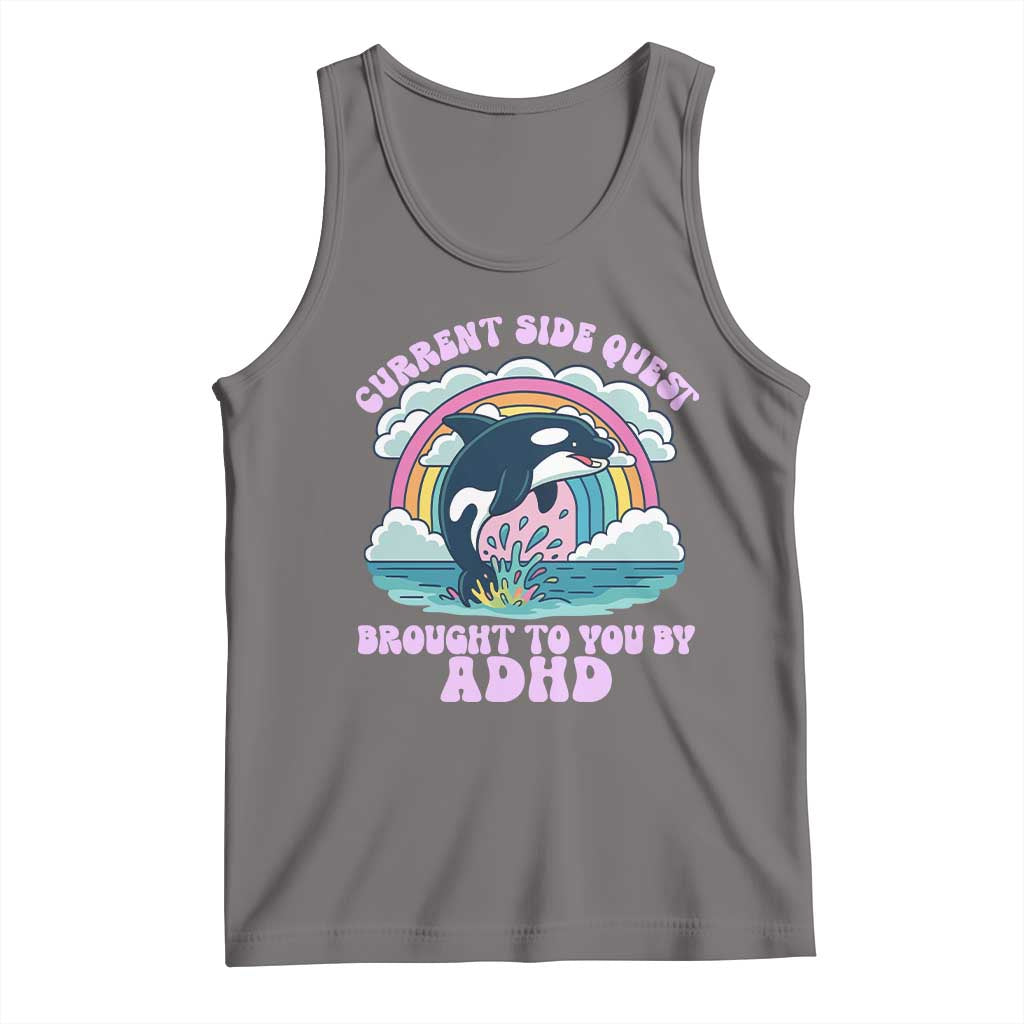 Side Quest ADHD Tank Top Funny Neurodivergent Meme - Wonder Print Shop