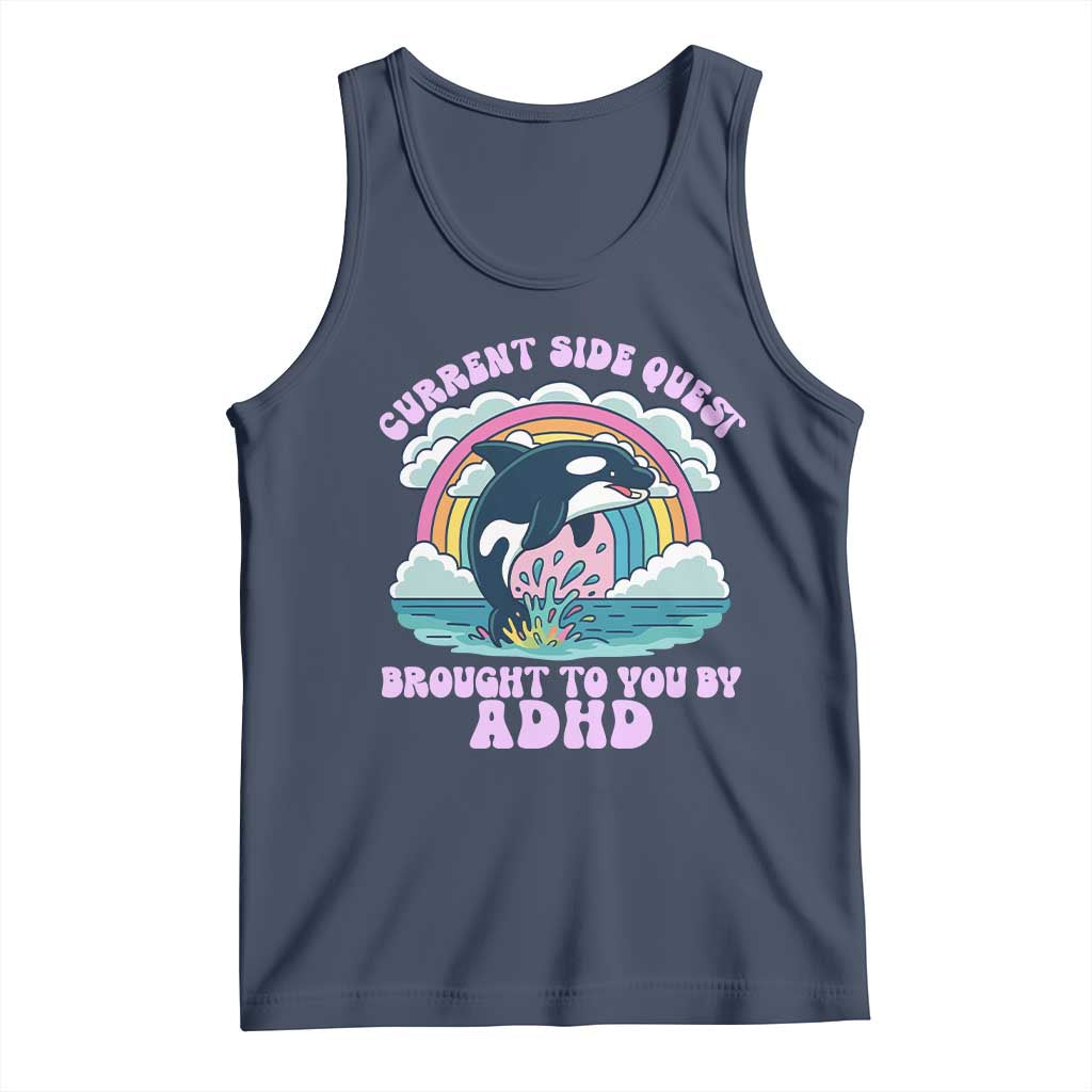 Side Quest ADHD Tank Top Funny Neurodivergent Meme - Wonder Print Shop