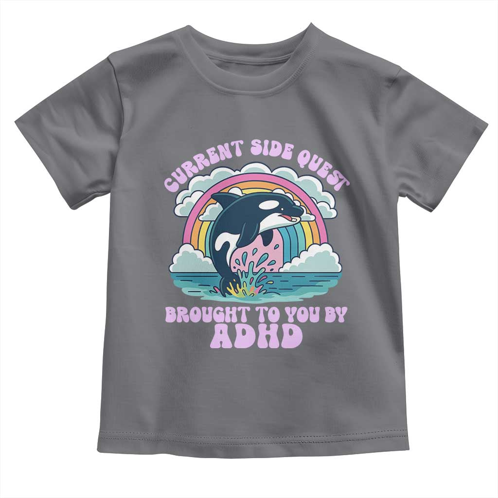 Side Quest ADHD Toddler T Shirt Funny Neurodivergent Meme - Wonder Print Shop