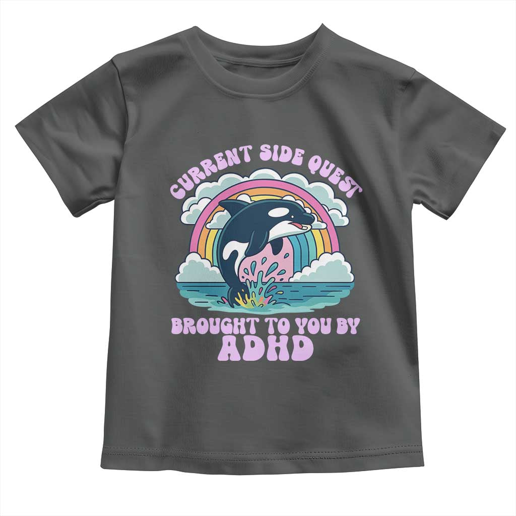 Side Quest ADHD Toddler T Shirt Funny Neurodivergent Meme - Wonder Print Shop
