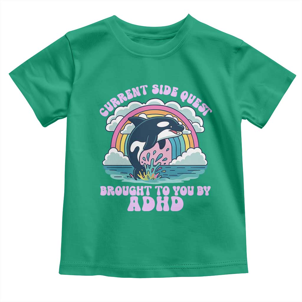 Side Quest ADHD Toddler T Shirt Funny Neurodivergent Meme - Wonder Print Shop