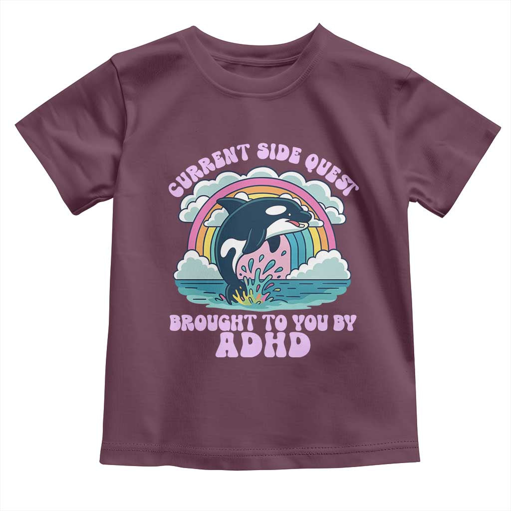 Side Quest ADHD Toddler T Shirt Funny Neurodivergent Meme - Wonder Print Shop