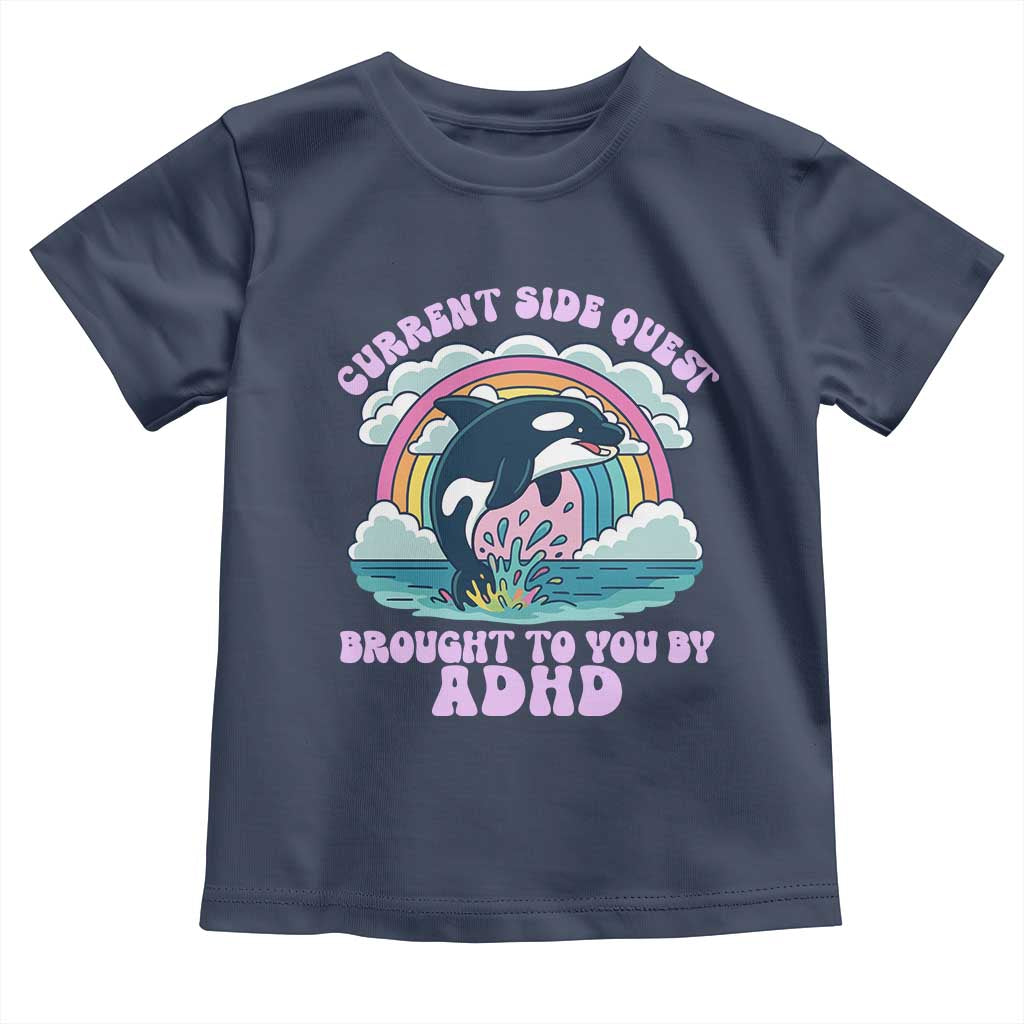 Side Quest ADHD Toddler T Shirt Funny Neurodivergent Meme - Wonder Print Shop