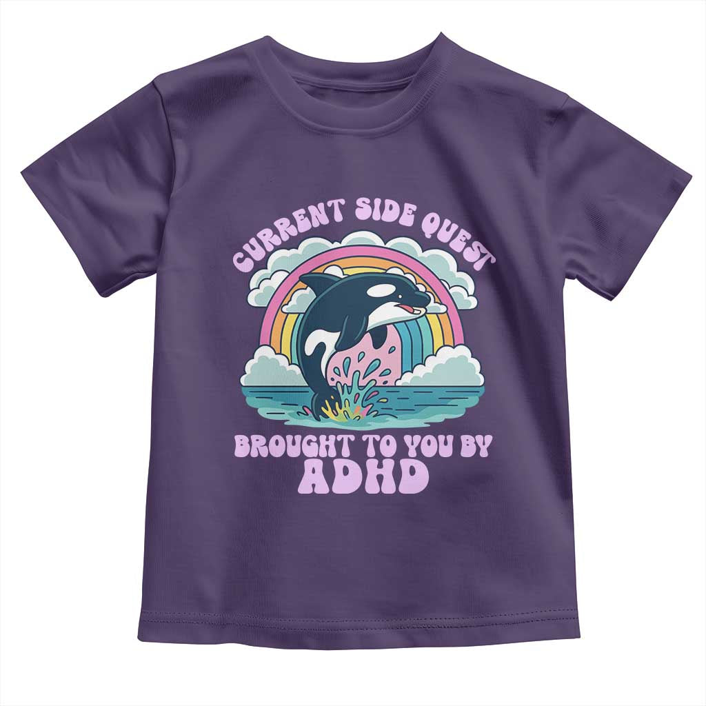 Side Quest ADHD Toddler T Shirt Funny Neurodivergent Meme - Wonder Print Shop