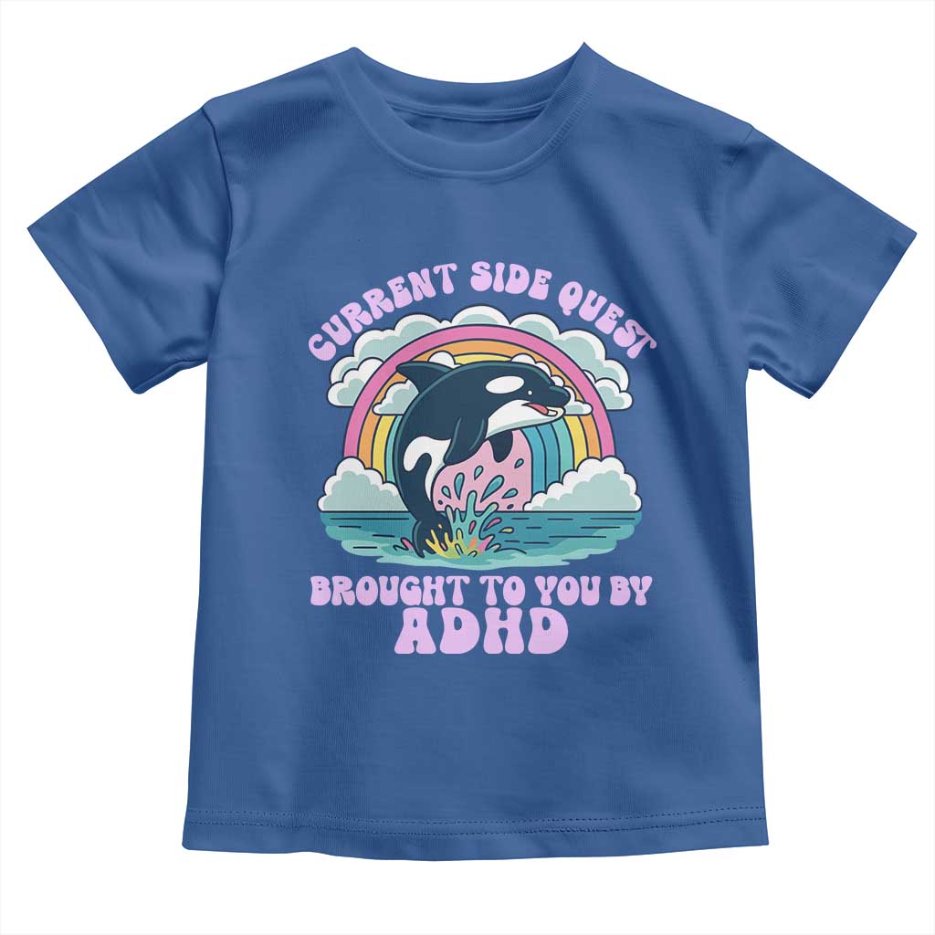 Side Quest ADHD Toddler T Shirt Funny Neurodivergent Meme - Wonder Print Shop