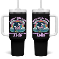 Side Quest ADHD Tumbler With Handle Funny Neurodivergent Meme - Wonder Print Shop