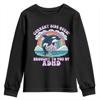 Side Quest ADHD Youth Sweatshirt Funny Neurodivergent Meme - Wonder Print Shop