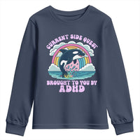 Side Quest ADHD Youth Sweatshirt Funny Neurodivergent Meme - Wonder Print Shop