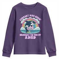 Side Quest ADHD Youth Sweatshirt Funny Neurodivergent Meme - Wonder Print Shop