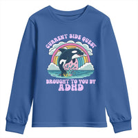Side Quest ADHD Youth Sweatshirt Funny Neurodivergent Meme - Wonder Print Shop