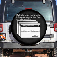 ADHD Meme Spare Tire Cover Funny System Error Neurodivergent Humor - Wonder Print Shop