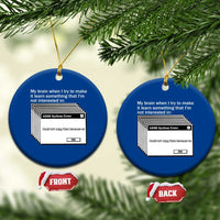 ADHD Meme Ceramic Ornament Funny System Error Neurodivergent Humor - Wonder Print Shop