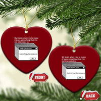 ADHD Meme Ceramic Ornament Funny System Error Neurodivergent Humor - Wonder Print Shop