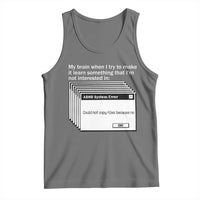 ADHD Meme Tank Top Funny System Error Neurodivergent Humor - Wonder Print Shop