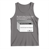 ADHD Meme Tank Top Funny System Error Neurodivergent Humor - Wonder Print Shop