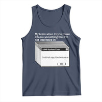 ADHD Meme Tank Top Funny System Error Neurodivergent Humor - Wonder Print Shop