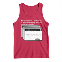 ADHD Meme Tank Top Funny System Error Neurodivergent Humor - Wonder Print Shop