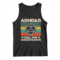 ADHD&D Roll for Concentration Tank Top Retro 90s ADHD Roll For Concentration Funny Gamer - Wonder Print Shop