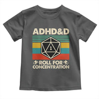 ADHD&D Roll for Concentration Toddler T Shirt Retro 90s ADHD Roll For Concentration Funny Gamer - Wonder Print Shop