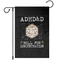 ADHD&D Roll for Concentration Garden Flag ADHD Roll For Concentration Funny Gamer - Wonder Print Shop