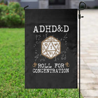 ADHD&D Roll for Concentration Garden Flag ADHD Roll For Concentration Funny Gamer - Wonder Print Shop