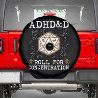 ADHD&D Roll for Concentration Spare Tire Cover ADHD Roll For Concentration Funny Gamer - Wonder Print Shop