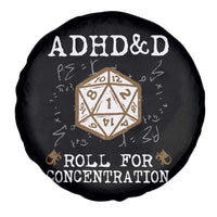 ADHD&D Roll for Concentration Spare Tire Cover ADHD Roll For Concentration Funny Gamer - Wonder Print Shop