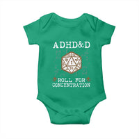 ADHD&D Roll for Concentration Baby Onesie ADHD Roll For Concentration Funny Gamer - Wonder Print Shop