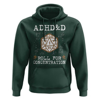 ADHD&D Roll for Concentration Hoodie ADHD Roll For Concentration Funny Gamer - Wonder Print Shop