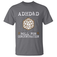 ADHD&D Roll for Concentration T Shirt ADHD Roll For Concentration Funny Gamer - Wonder Print Shop