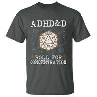 ADHD&D Roll for Concentration T Shirt ADHD Roll For Concentration Funny Gamer - Wonder Print Shop