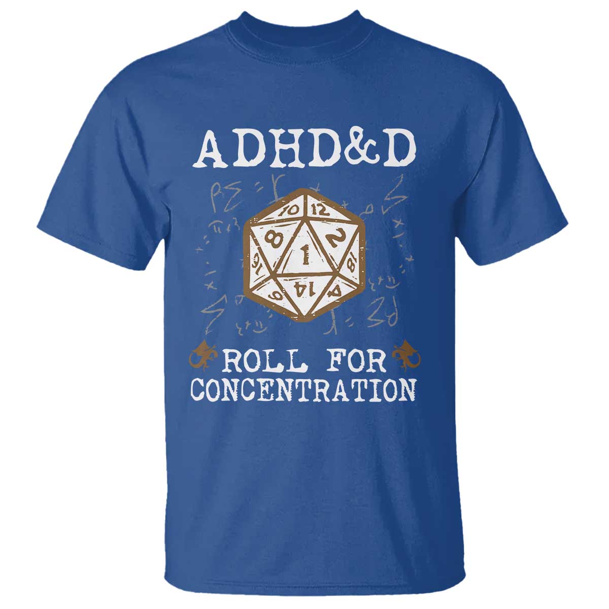ADHD&D Roll for Concentration T Shirt ADHD Roll For Concentration Funny Gamer - Wonder Print Shop
