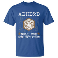 ADHD&D Roll for Concentration T Shirt ADHD Roll For Concentration Funny Gamer - Wonder Print Shop