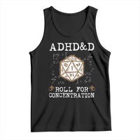 ADHD&D Roll for Concentration Tank Top ADHD Roll For Concentration Funny Gamer - Wonder Print Shop