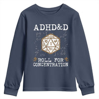 ADHD&D Roll for Concentration Youth Sweatshirt ADHD Roll For Concentration Funny Gamer - Wonder Print Shop