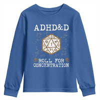 ADHD&D Roll for Concentration Youth Sweatshirt ADHD Roll For Concentration Funny Gamer - Wonder Print Shop