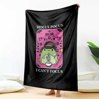 ADHD Meme Throw Blanket Neurodivergent Wizard Frog I Cant Focus - Wonder Print Shop