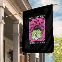 ADHD Meme Garden Flag Neurodivergent Wizard Frog I Cant Focus - Wonder Print Shop