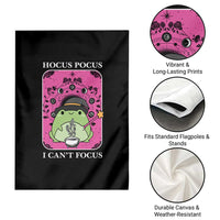ADHD Meme Garden Flag Neurodivergent Wizard Frog I Cant Focus - Wonder Print Shop