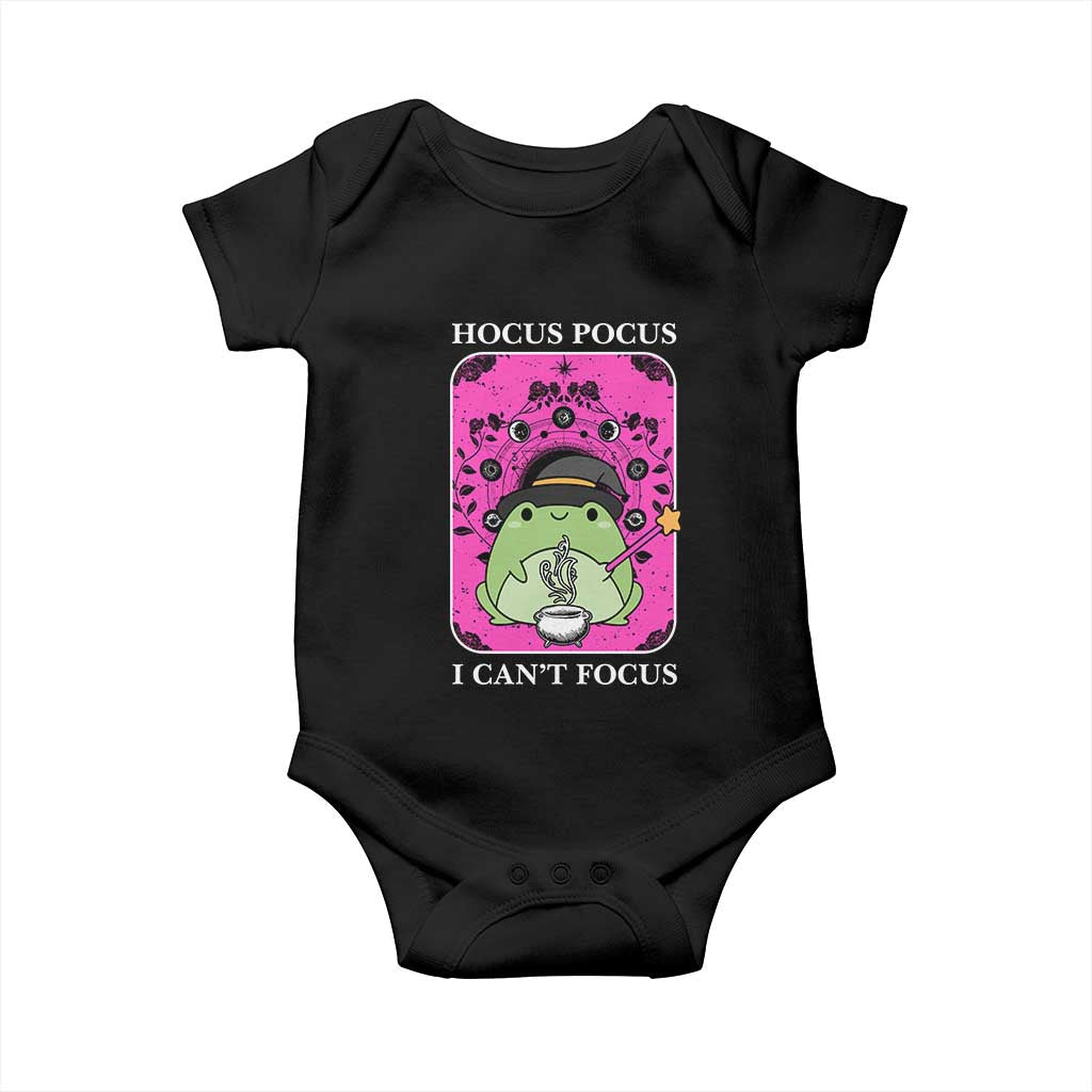 ADHD Meme Baby Onesie Neurodivergent Wizard Frog I Cant Focus - Wonder Print Shop