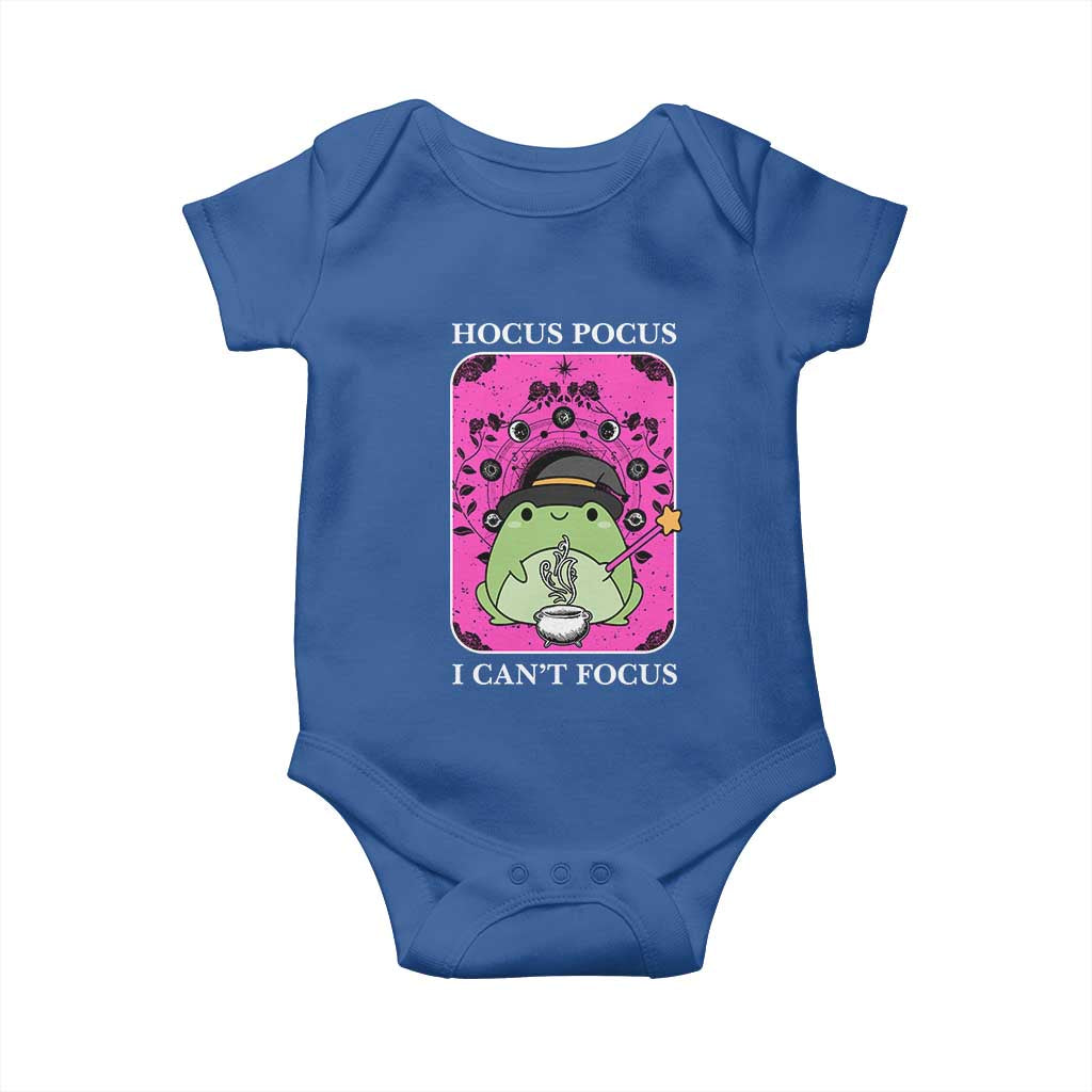 ADHD Meme Baby Onesie Neurodivergent Wizard Frog I Cant Focus - Wonder Print Shop