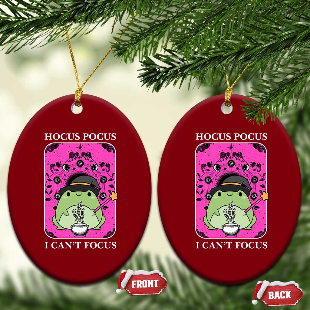 ADHD Meme Ceramic Ornament Neurodivergent Wizard Frog I Cant Focus - Wonder Print Shop