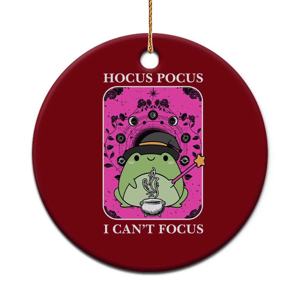 ADHD Meme Ceramic Ornament Neurodivergent Wizard Frog I Cant Focus - Wonder Print Shop