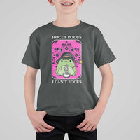 ADHD Meme T Shirt For Kid Neurodivergent Wizard Frog I Cant Focus - Wonder Print Shop