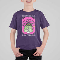 ADHD Meme T Shirt For Kid Neurodivergent Wizard Frog I Cant Focus - Wonder Print Shop