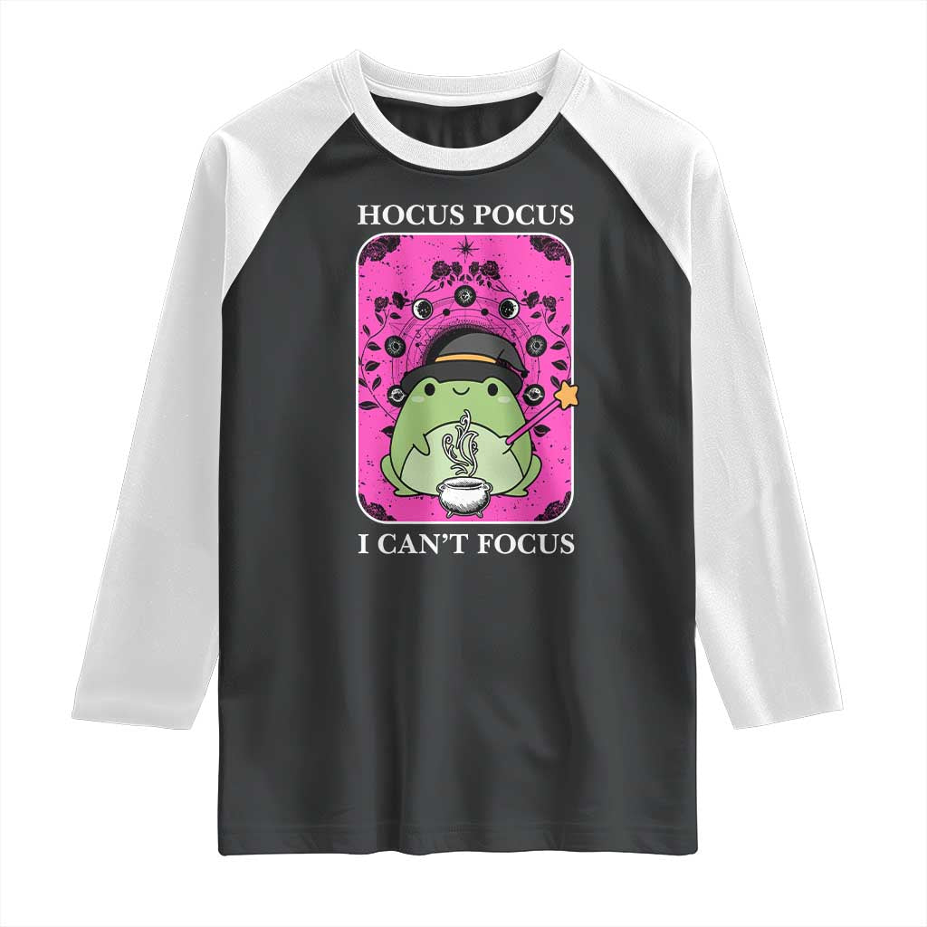 ADHD Meme Raglan Shirt Neurodivergent Wizard Frog I Cant Focus - Wonder Print Shop