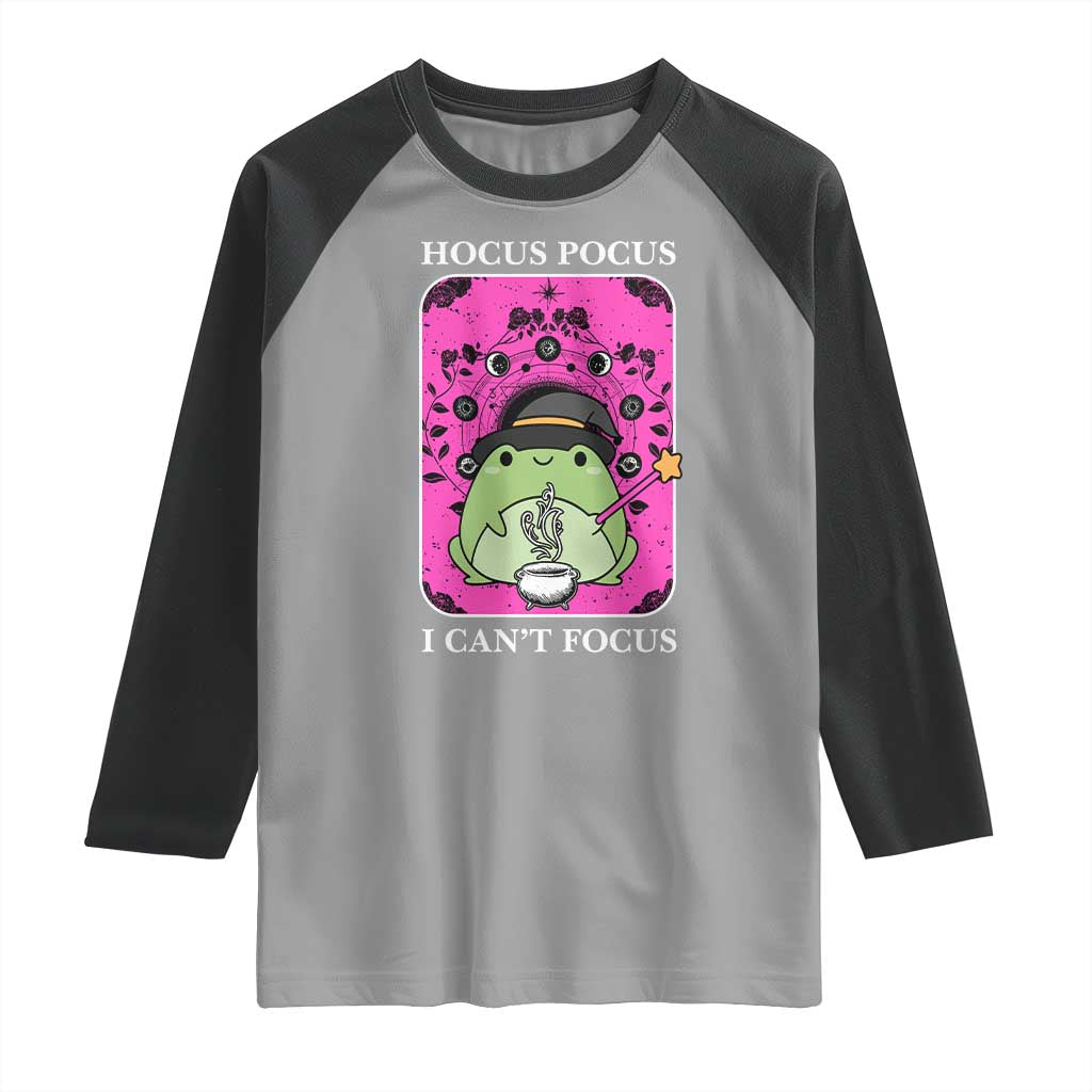 ADHD Meme Raglan Shirt Neurodivergent Wizard Frog I Cant Focus - Wonder Print Shop